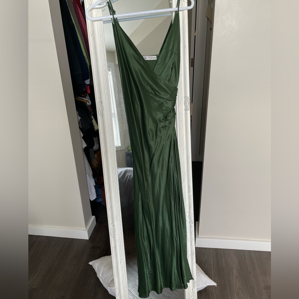 Zara Draped Lingerie-Style Dress Size XS